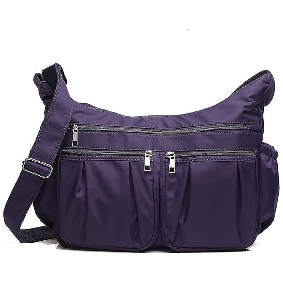 Crossbody Purses for Women Shoulder Handbags Lightweight Purple - Large